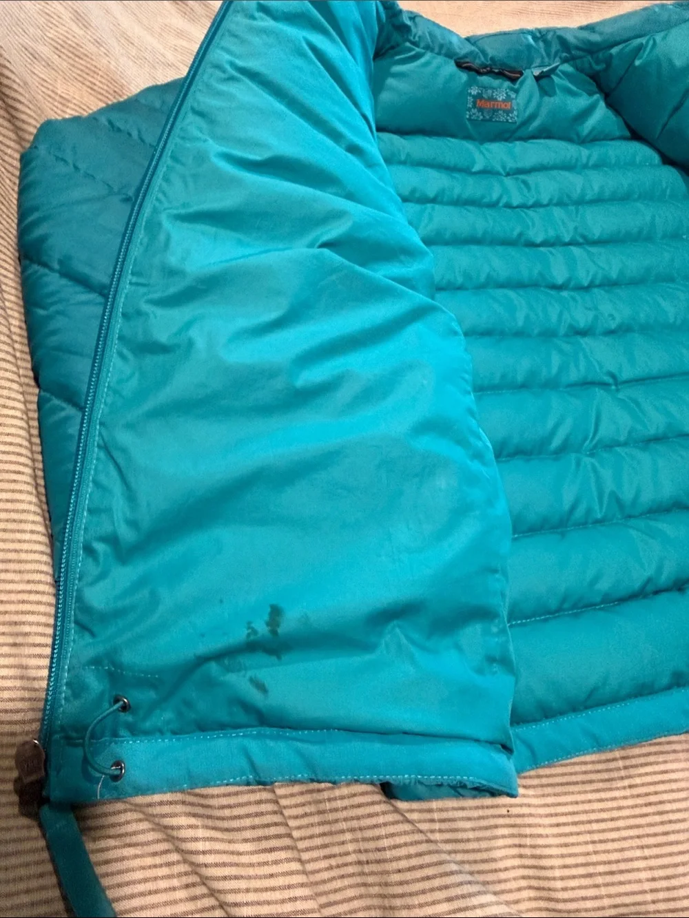 Marmot Bright Teal Quilted Lightweight Jacket